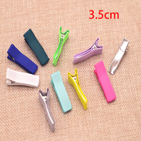 20 sztuk 5/3.5cm spinki do włosów podstawa do tworzenia biżuterii moda ryps wstążka pokrywa spinka do włosów Diy dziecko kokardka dziewczęca akcesoria do włosów 5